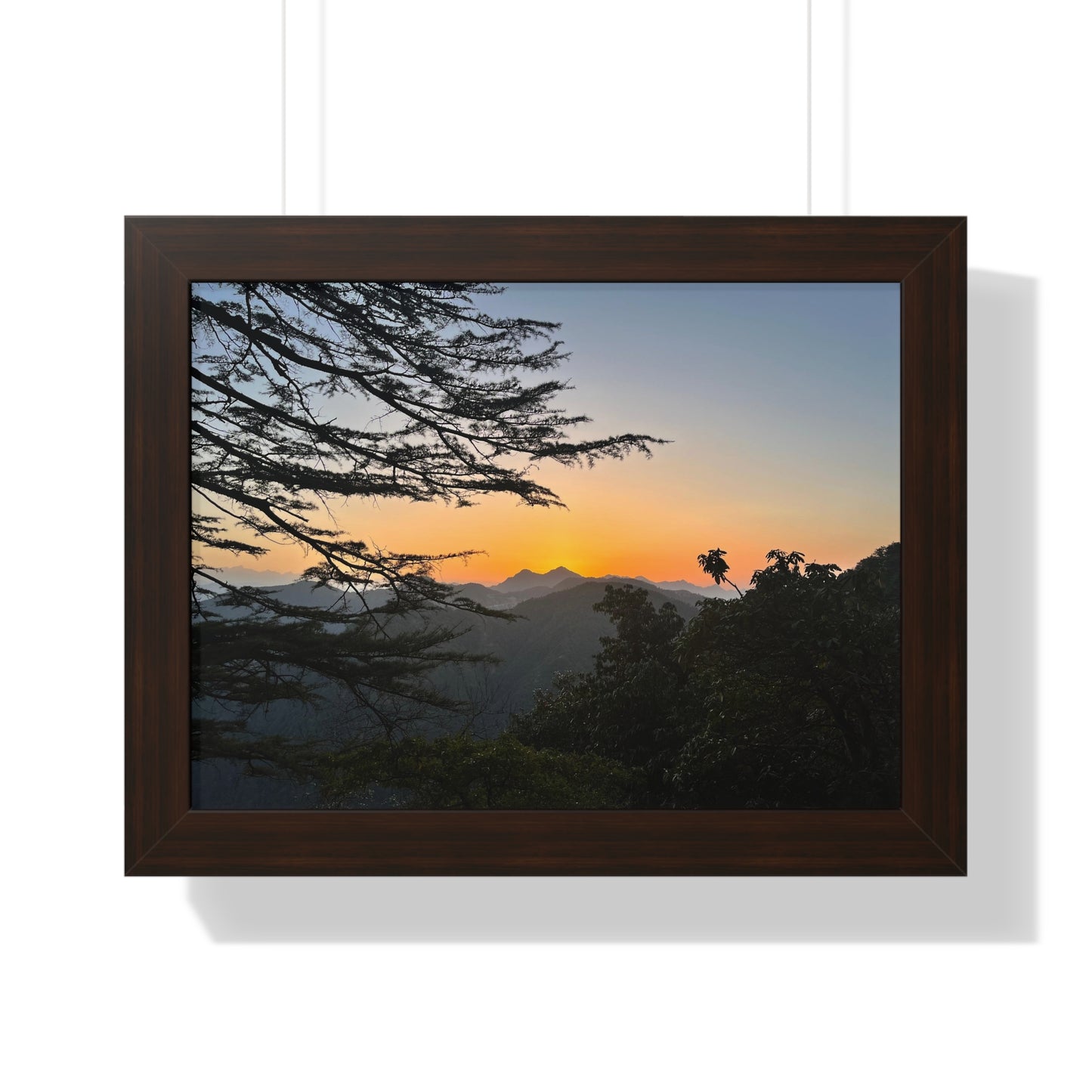 Himalayan Sunrise Serenity Framed Poster