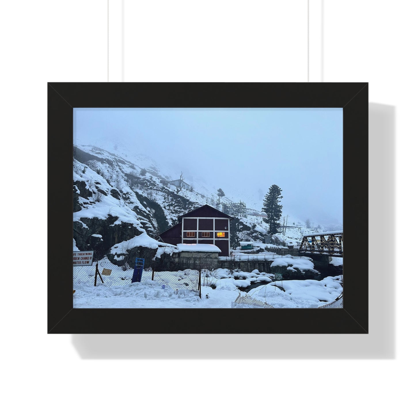 Snowfall Serenity Framed Poster
