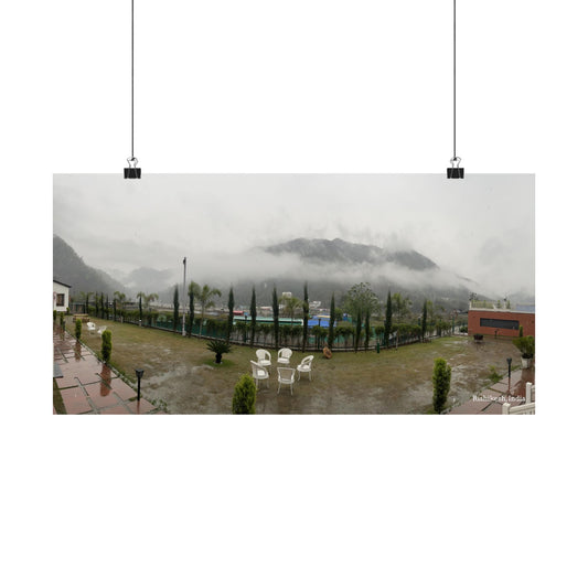 Mountain Rainfall Panorama Poster