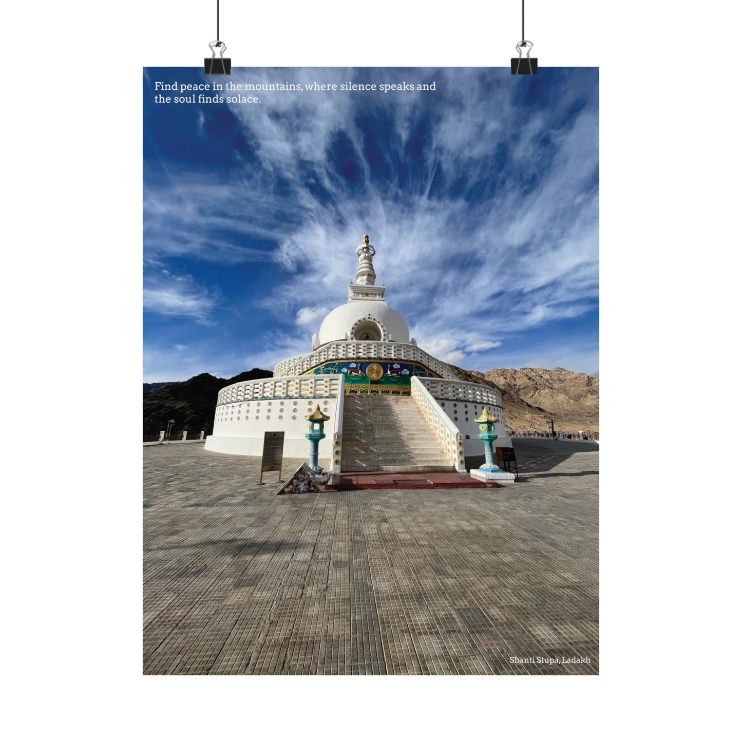 Shanti Stupa Poster