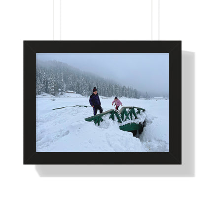 Snowy Adventures Framed Poster