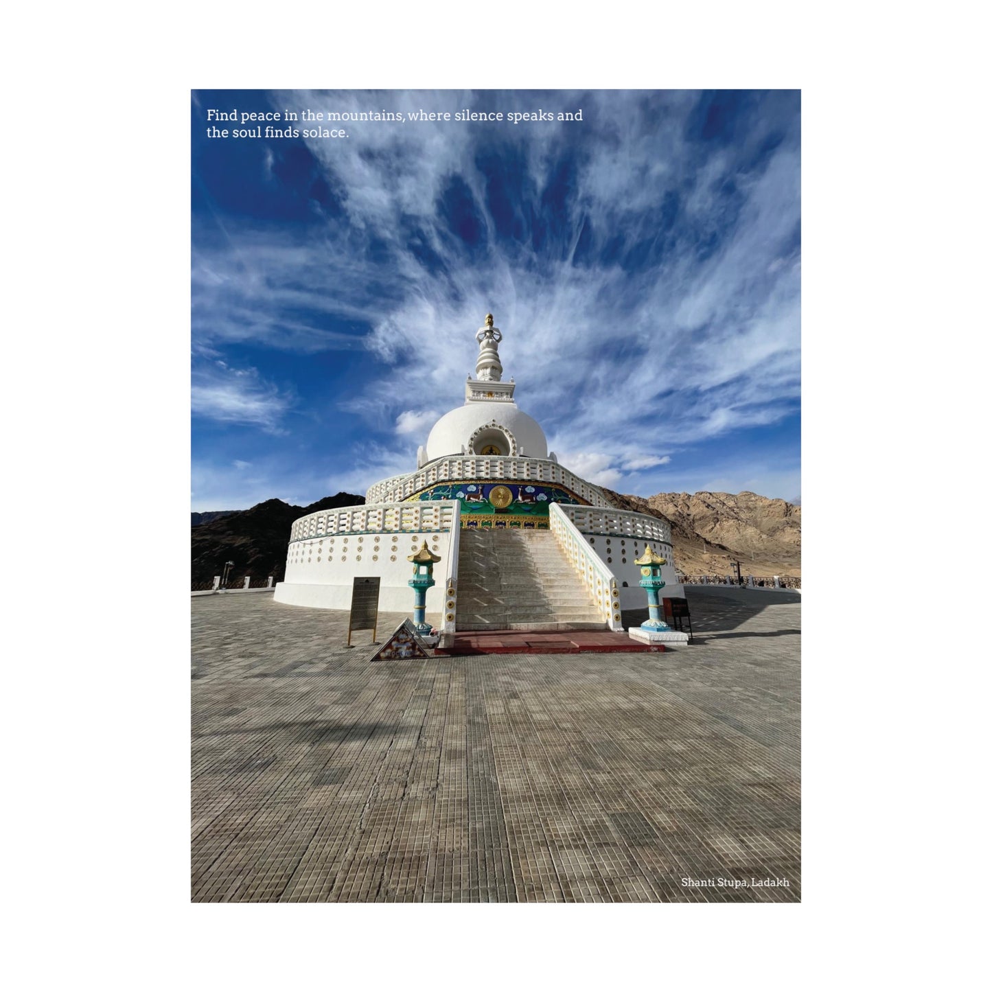 Shanti Stupa Poster