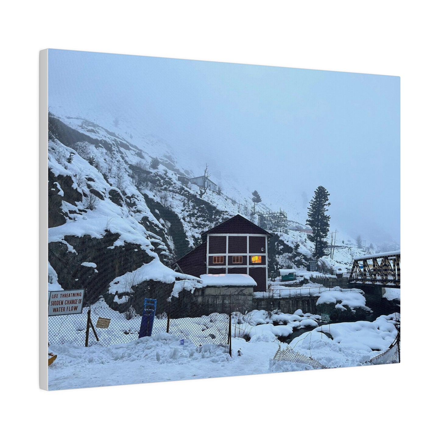 Snowfall Serenity Matte Canvas